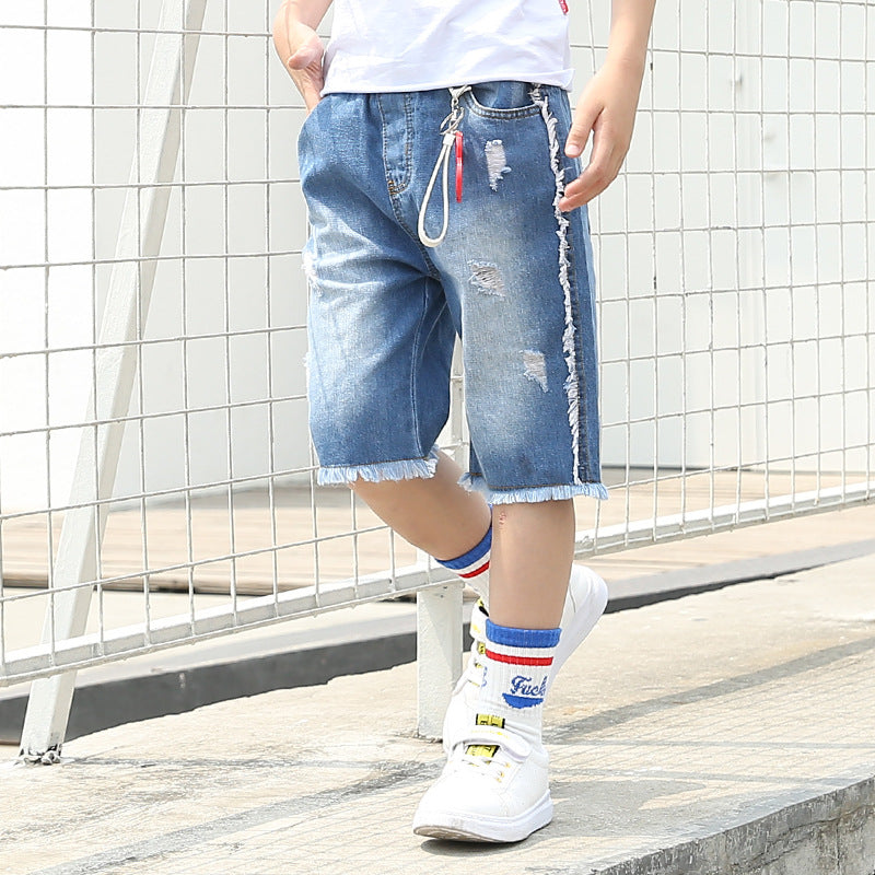 Summer Boys' Cotton Denim Pants