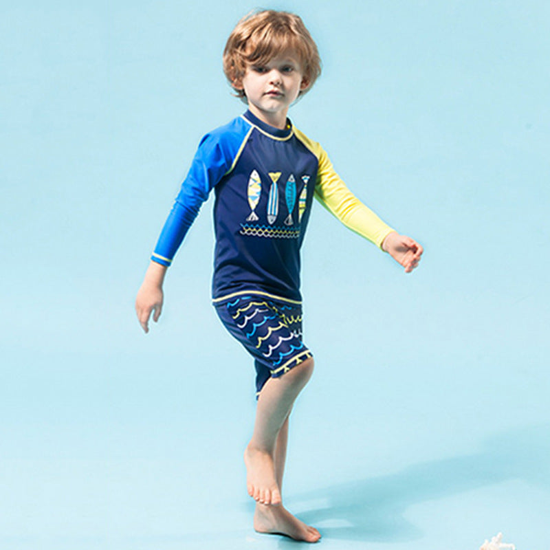 Boys UV Split Swimsuit