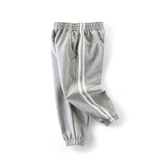 Boys' Cotton Sports Pants - Simple Autumn Trousers