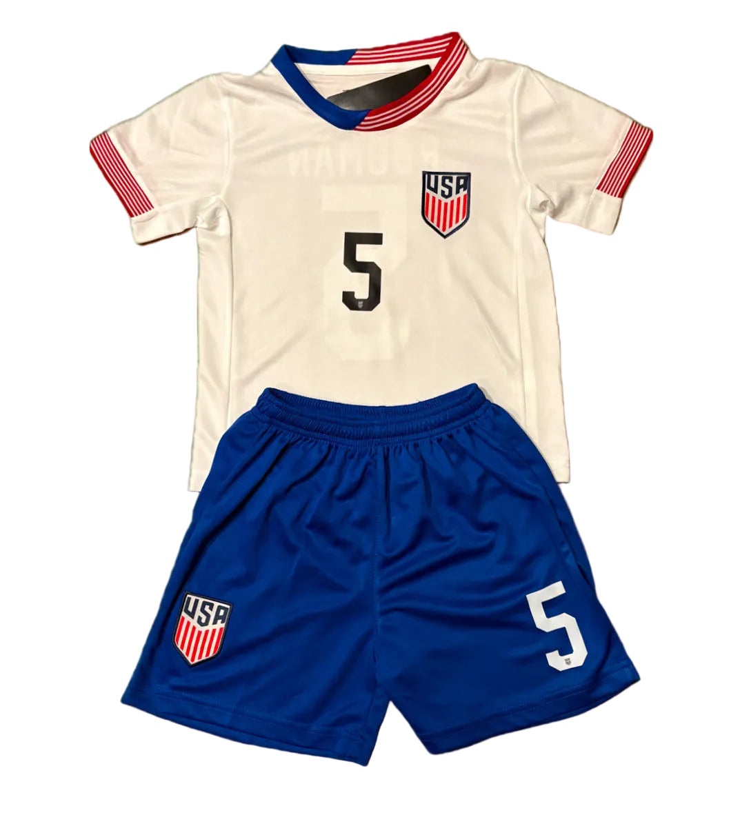 Kids Trinity Rodman Home White Soccer Jersey Set