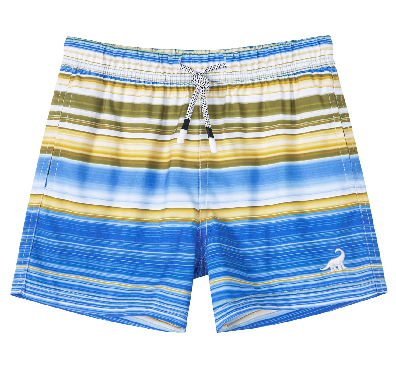 SURF CUZ Surfcuz Little Boys Swim Trunks UPF 50+ Toddler Beach Shorts Swimsuit Kids Quick Dry Swimwear(Wave Beach 12)