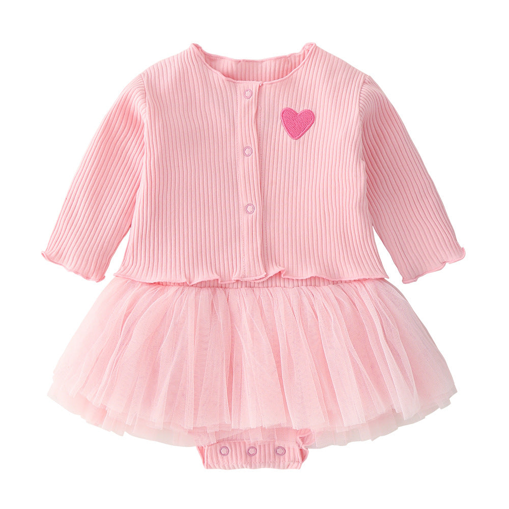 Baby Clothing Set: Triangle Vest and Cardigan