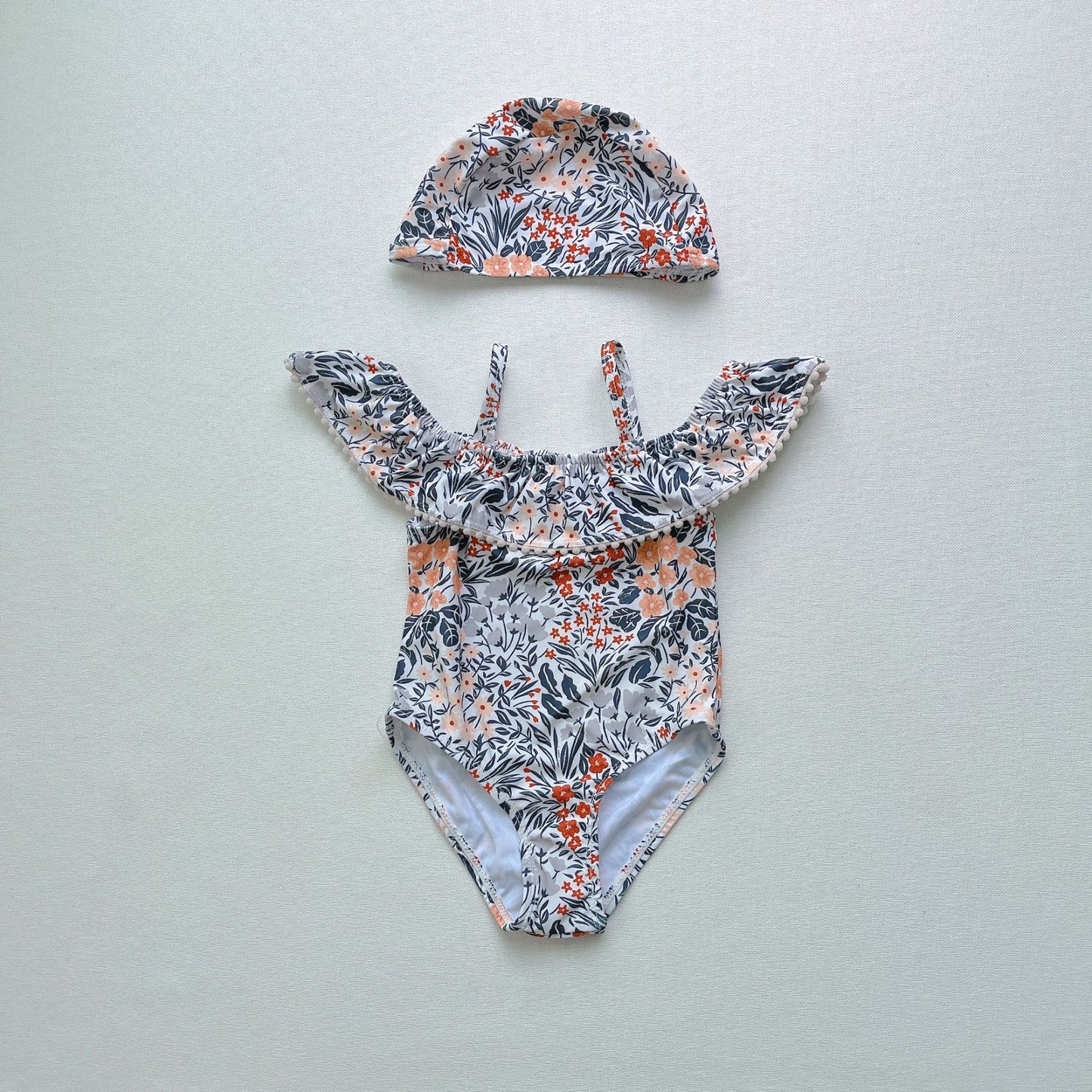 Personality Fashion Girls Ruffled Sling Swimsuit