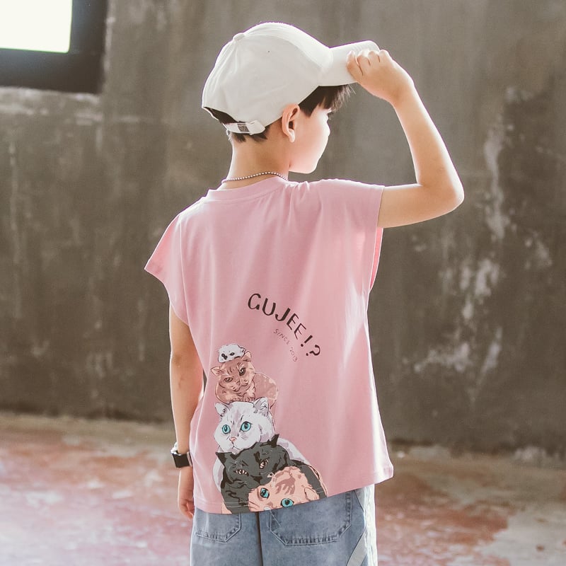 Boys' Cartoon Print Children's Shirt