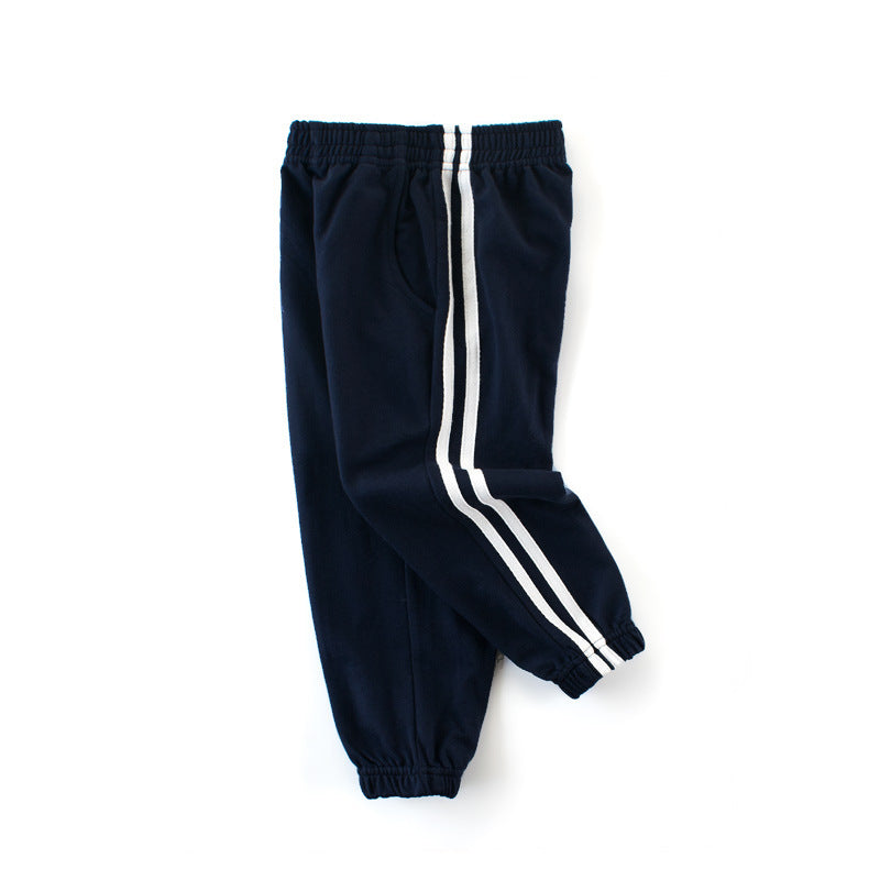 Boys' Cotton Sports Pants - Simple Autumn Trousers