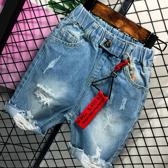 Summer Boys' Cotton Denim Pants