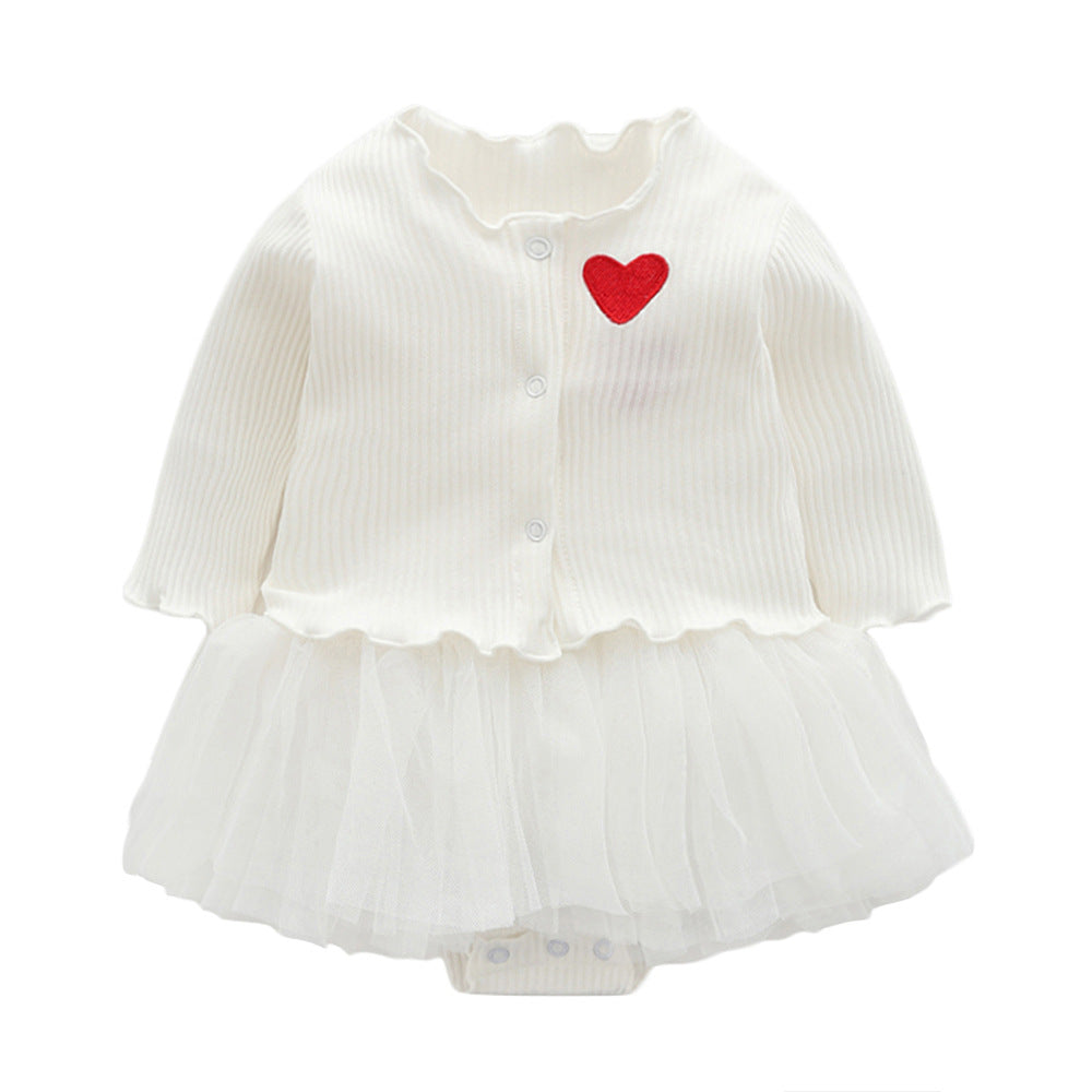 Baby Clothing Set: Triangle Vest and Cardigan
