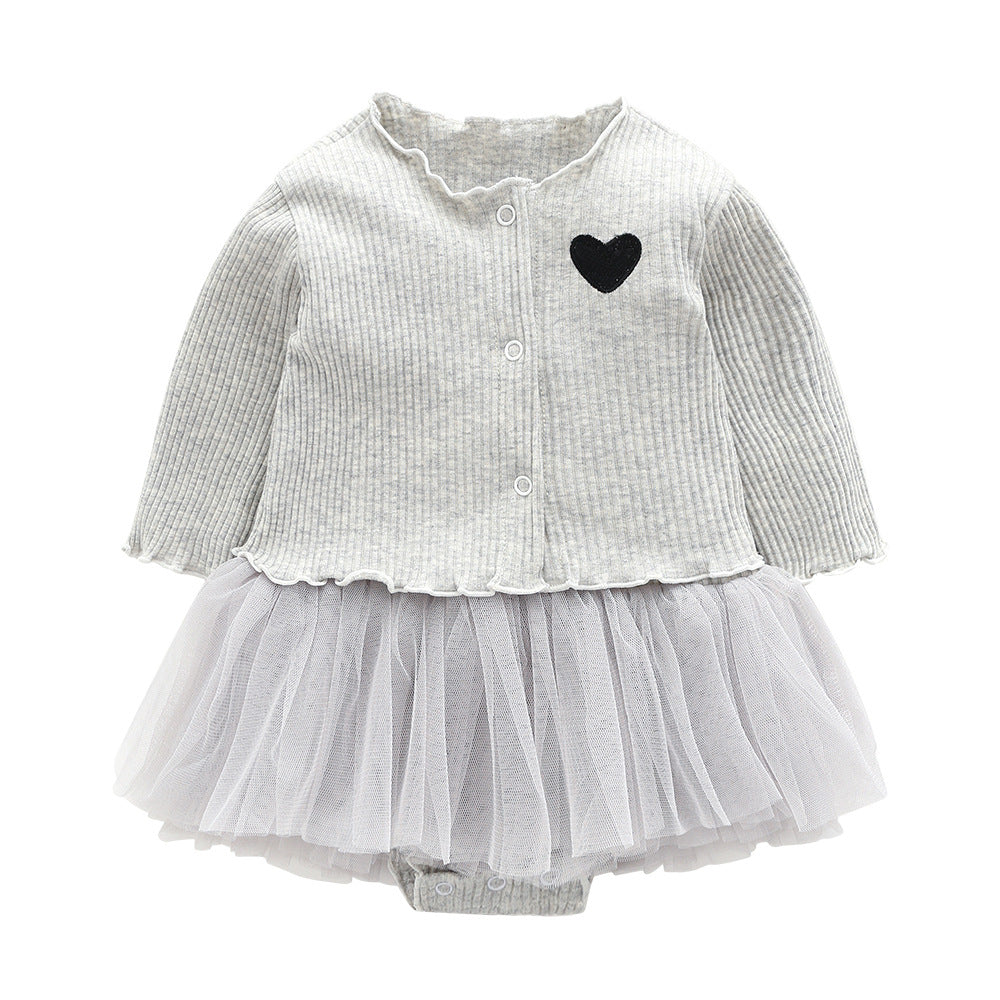 Baby Clothing Set: Triangle Vest and Cardigan