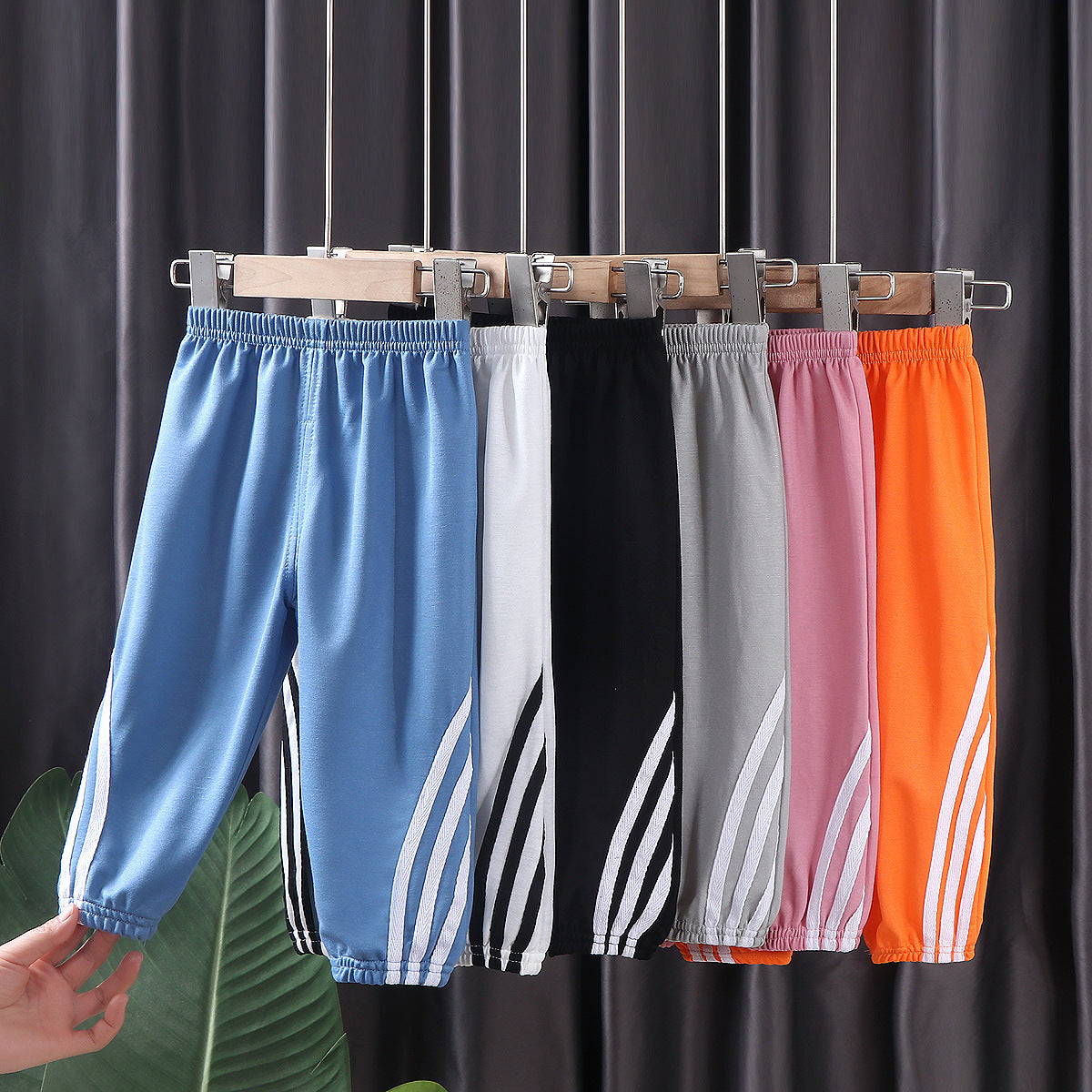 Breathable Boys Summer Pants - Anti-Mosquito Stripes