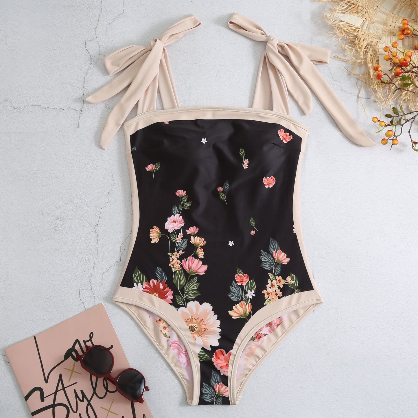 Moroccan Style Printed One-Piece Swimsuit