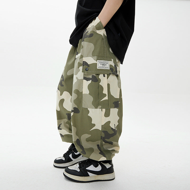 Boys' Autumn Camouflage Trousers