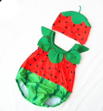 Pineapple and Strawberry One-Piece Swimsuit for Kids