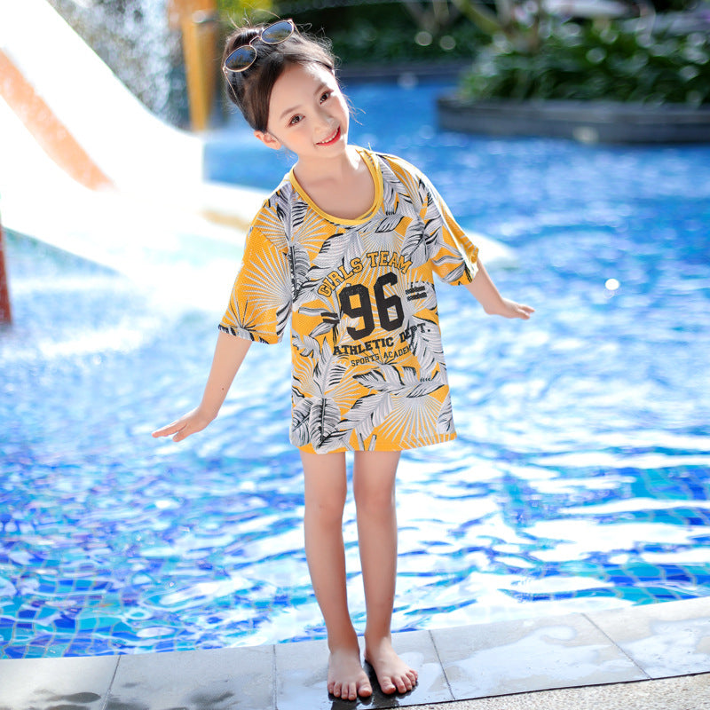 Girls' Split Swimsuit for Big Babies